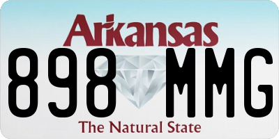 AR license plate 898MMG