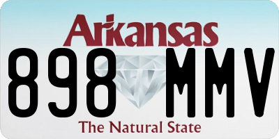 AR license plate 898MMV