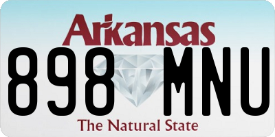 AR license plate 898MNU