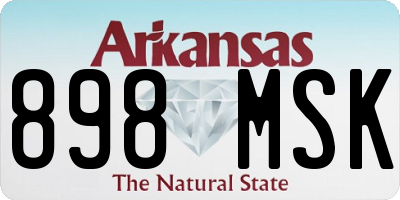 AR license plate 898MSK