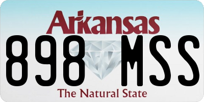 AR license plate 898MSS
