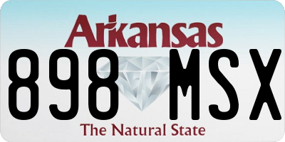 AR license plate 898MSX
