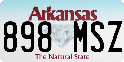 AR license plate 898MSZ