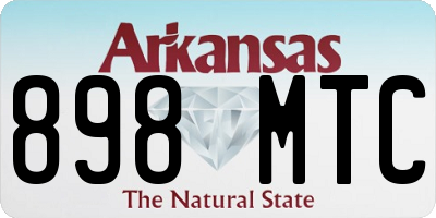 AR license plate 898MTC