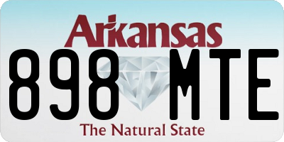 AR license plate 898MTE