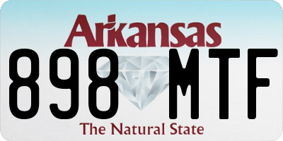 AR license plate 898MTF