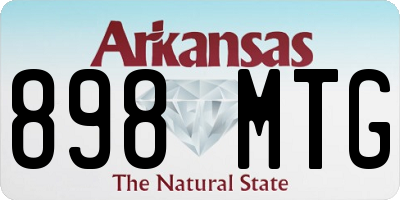 AR license plate 898MTG