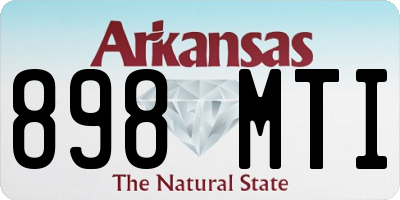 AR license plate 898MTI