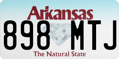 AR license plate 898MTJ