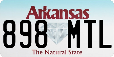 AR license plate 898MTL