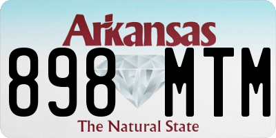 AR license plate 898MTM