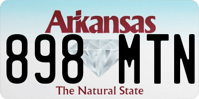 AR license plate 898MTN