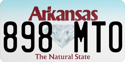 AR license plate 898MTO