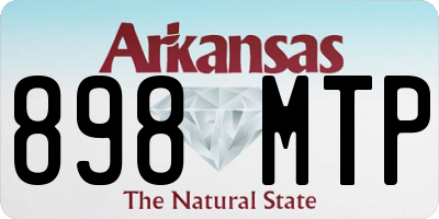 AR license plate 898MTP