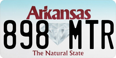 AR license plate 898MTR