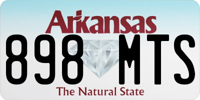 AR license plate 898MTS
