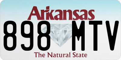 AR license plate 898MTV