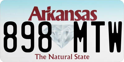 AR license plate 898MTW