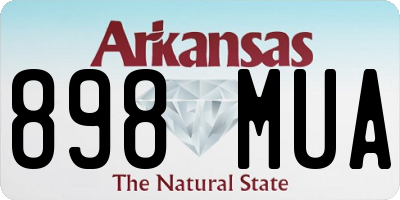 AR license plate 898MUA