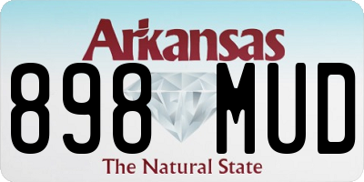 AR license plate 898MUD