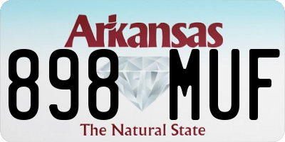 AR license plate 898MUF