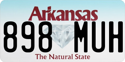 AR license plate 898MUH