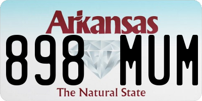 AR license plate 898MUM