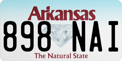 AR license plate 898NAI