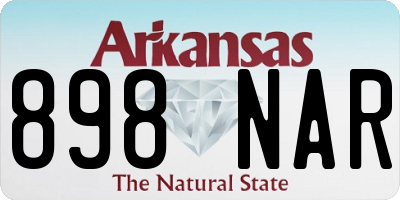 AR license plate 898NAR