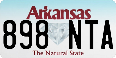 AR license plate 898NTA