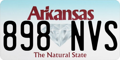 AR license plate 898NVS