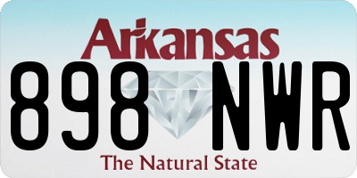 AR license plate 898NWR