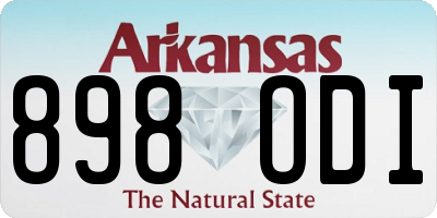 AR license plate 898ODI