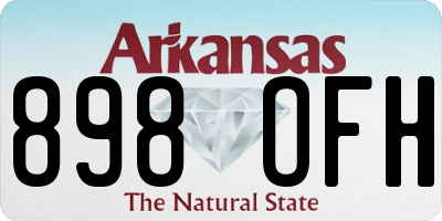 AR license plate 898OFH