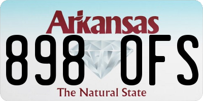 AR license plate 898OFS