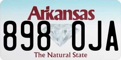 AR license plate 898OJA