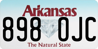 AR license plate 898OJC