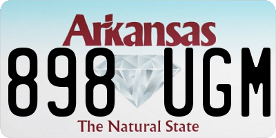 AR license plate 898UGM