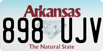 AR license plate 898UJV