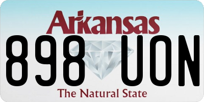 AR license plate 898UON