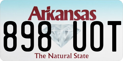 AR license plate 898UOT