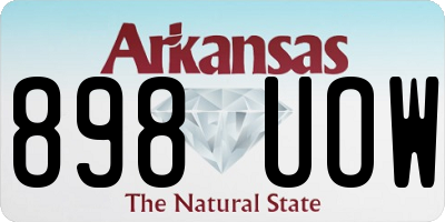 AR license plate 898UOW
