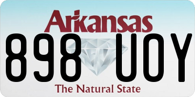AR license plate 898UOY