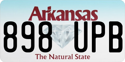 AR license plate 898UPB