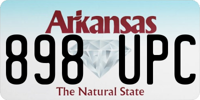 AR license plate 898UPC