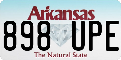 AR license plate 898UPE