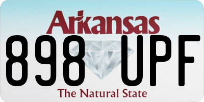 AR license plate 898UPF
