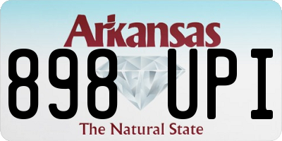 AR license plate 898UPI