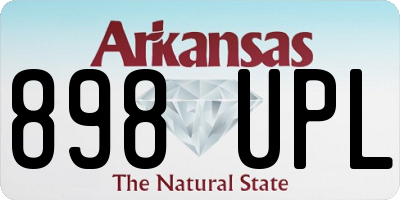 AR license plate 898UPL