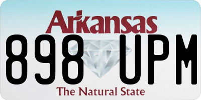AR license plate 898UPM
